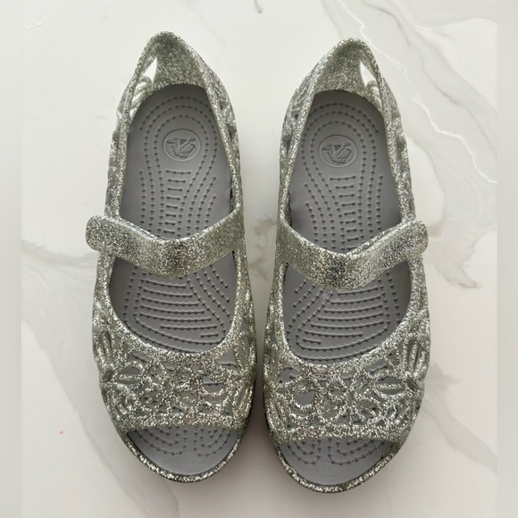 Girls Sparkly Croc Sandals - Picture 3 of 8